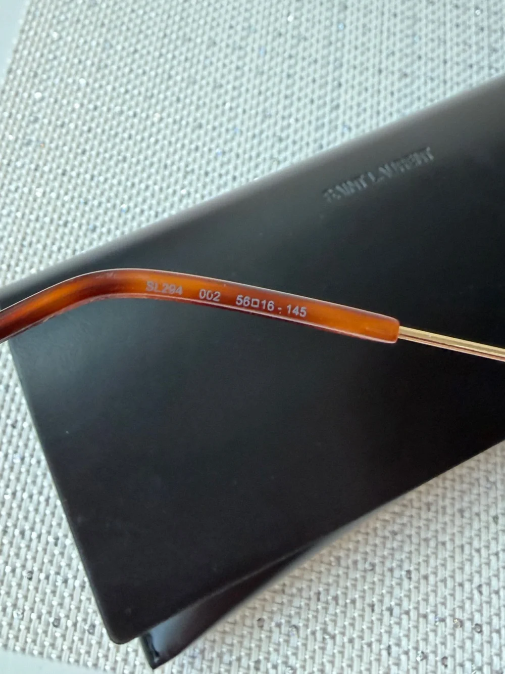 Saint Laurent Tortoiseshell and Gold Aviator Sunglasses